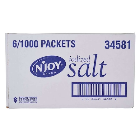 Njoy N'Joy Iodized Salt Packets .5g, PK6000 34581